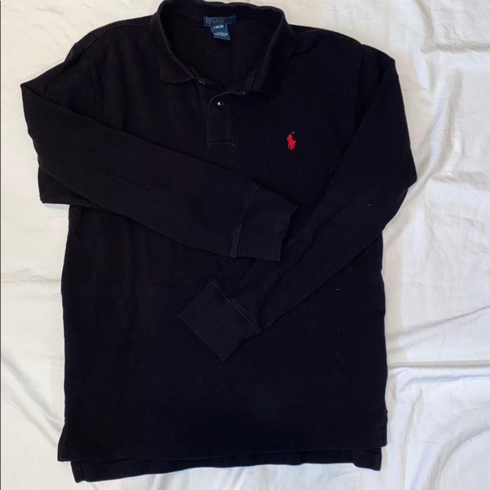 Boys size large long sleeved Polo shirt